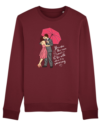 De ziua îndrăgostiților - You are the one I want to be with - dark colors Burgundy