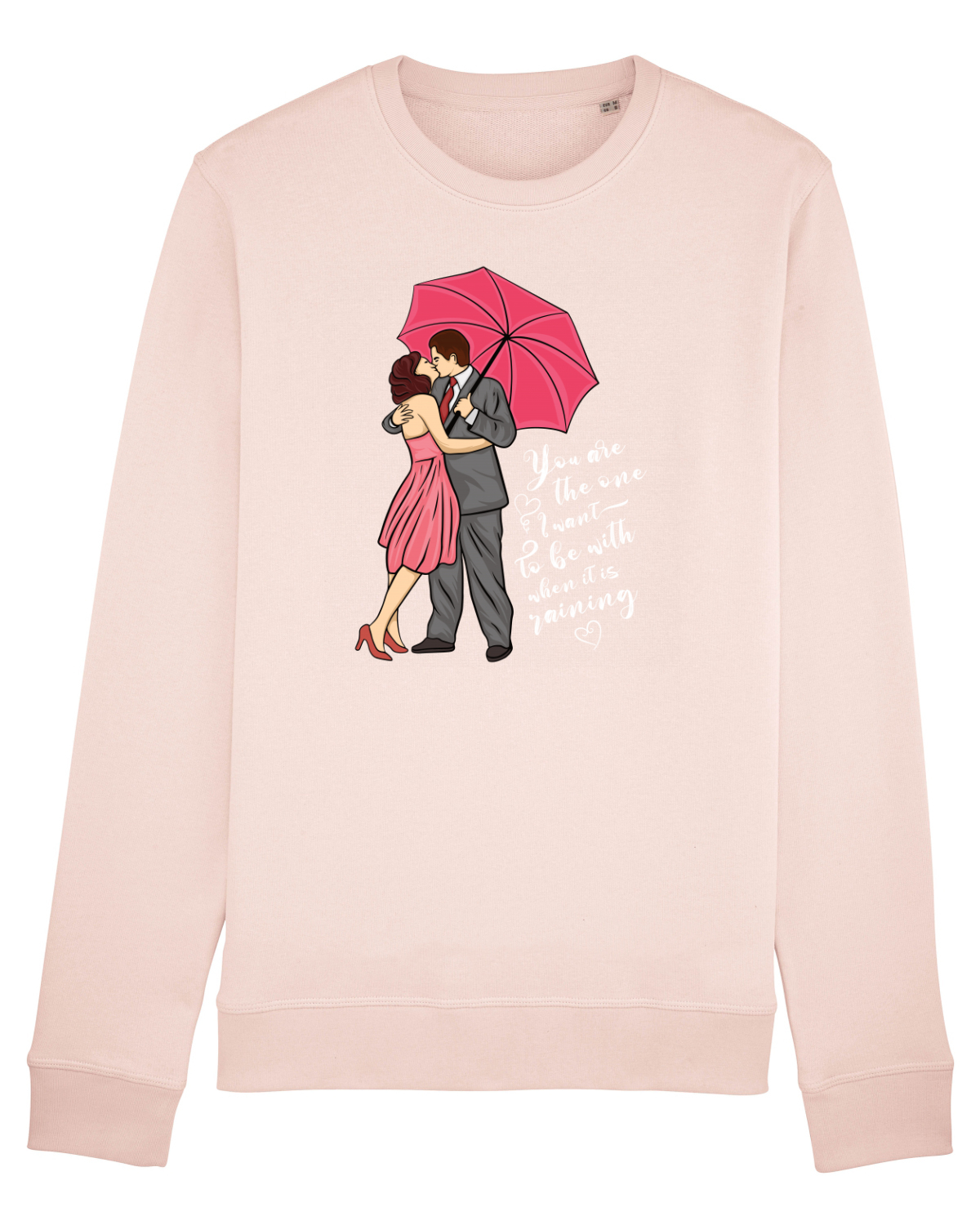 Bluză mânecă lungă Unisex Rise Candy Pink