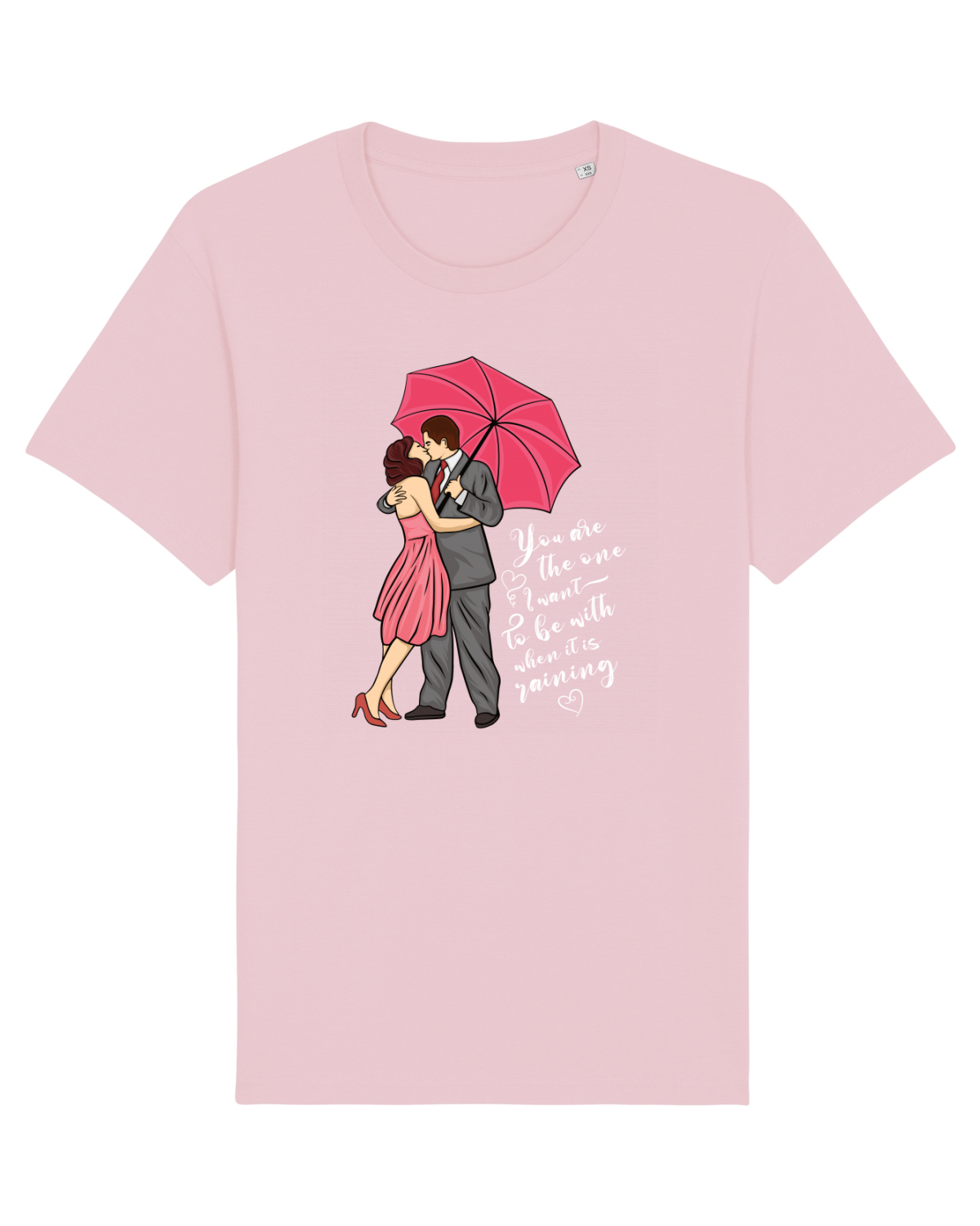 Tricou mânecă scurtă Unisex Rocker Cotton Pink