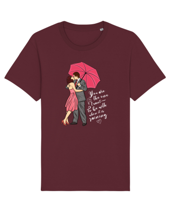 De ziua îndrăgostiților - You are the one I want to be with - dark colors Burgundy