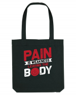 Pain Is Weakness Leaving the Body Sacoșă textilă