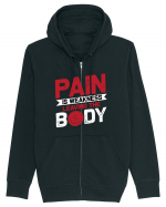 Pain Is Weakness Leaving the Body Hanorac cu fermoar Unisex Connector