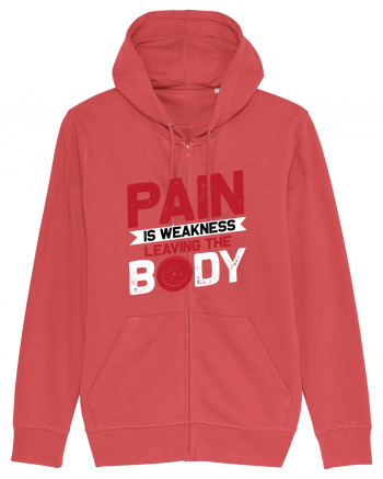 Pain Is Weakness Leaving the Body Carmine Red
