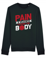 Pain Is Weakness Leaving the Body Bluză mânecă lungă Unisex Rise