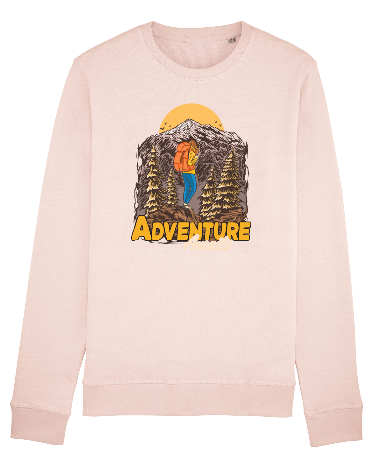 Bluză mânecă lungă Unisex Rise Candy Pink