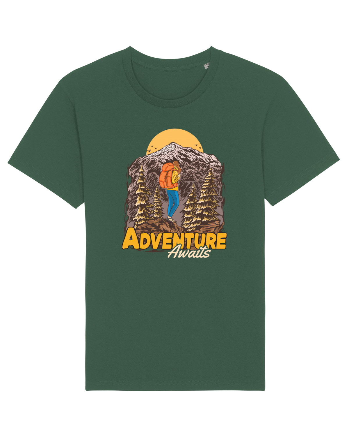 Tricou mânecă scurtă Unisex Rocker Bottle Green