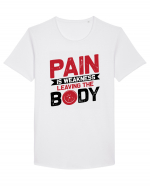 Pain Is Weakness Leaving the Body Tricou mânecă scurtă guler larg Bărbat Skater