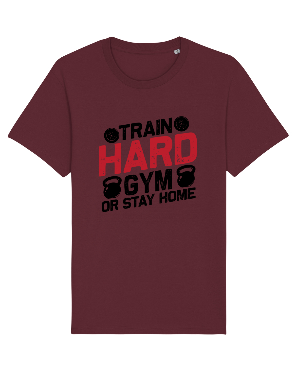 Tricou mânecă scurtă Unisex Rocker Burgundy