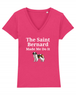 SAINT BERNARD Tricou mânecă scurtă guler V Damă Evoker