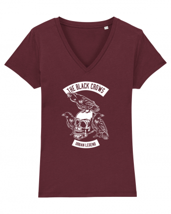 The Black Crows Skull White Burgundy