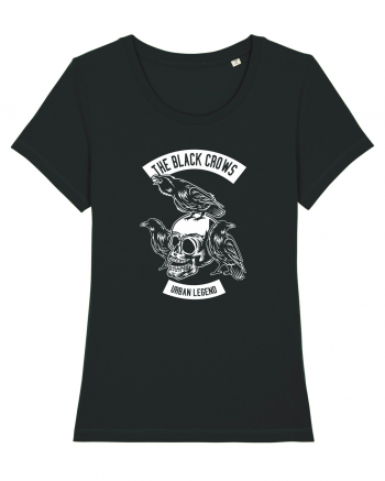 The Black Crows Skull White Black