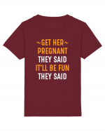 PREGNANT Tricou mânecă scurtă  Copii Mini Creator