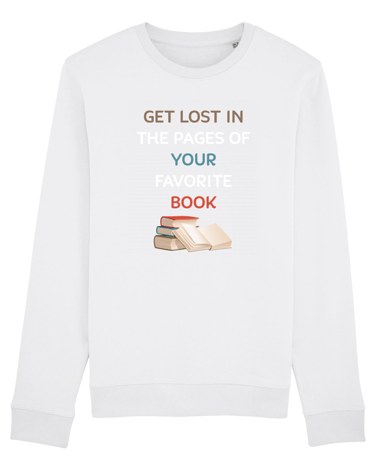 Bluză mânecă lungă Unisex Rise White