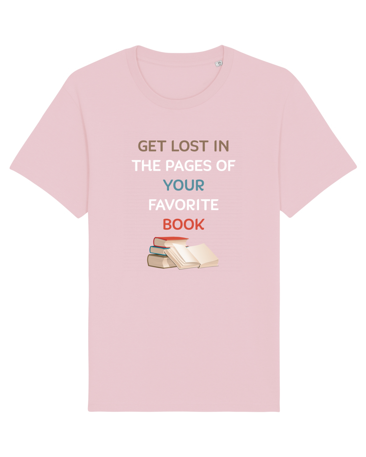 Tricou mânecă scurtă Unisex Rocker Cotton Pink