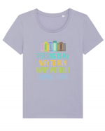 BOOKS Tricou mânecă scurtă guler larg fitted Damă Expresser