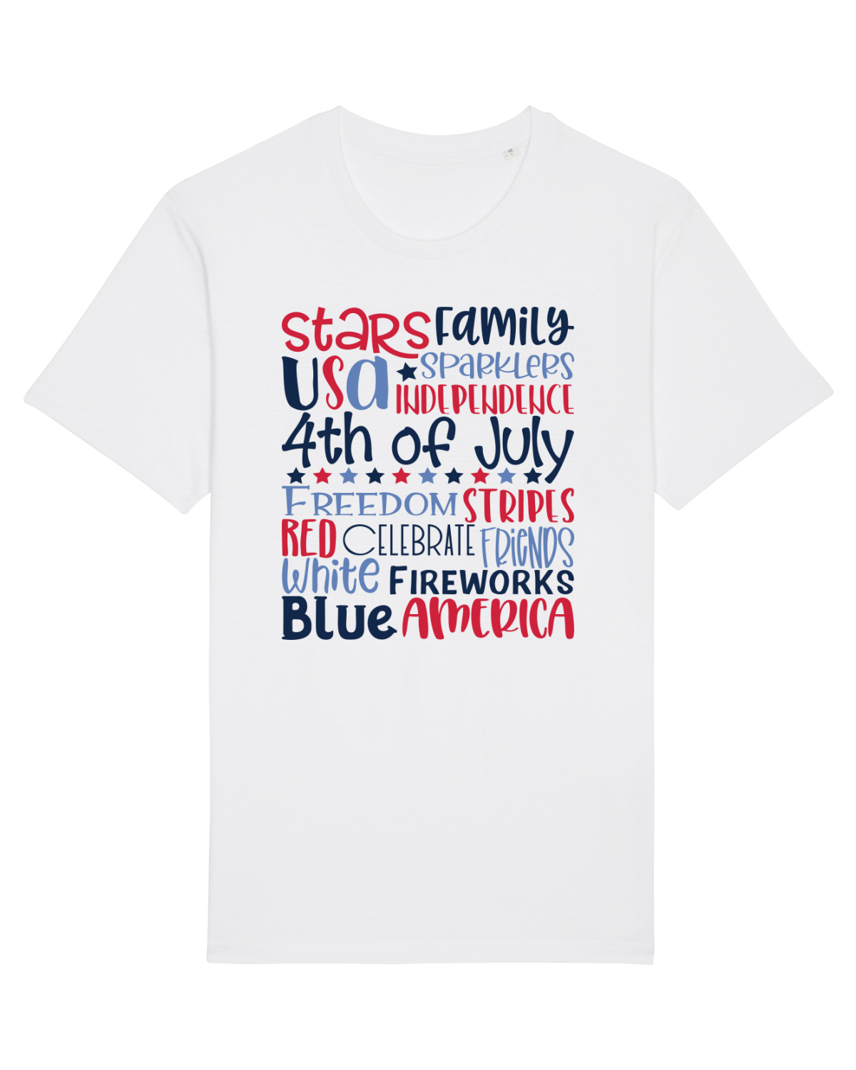 Tricou mânecă scurtă Unisex Rocker White