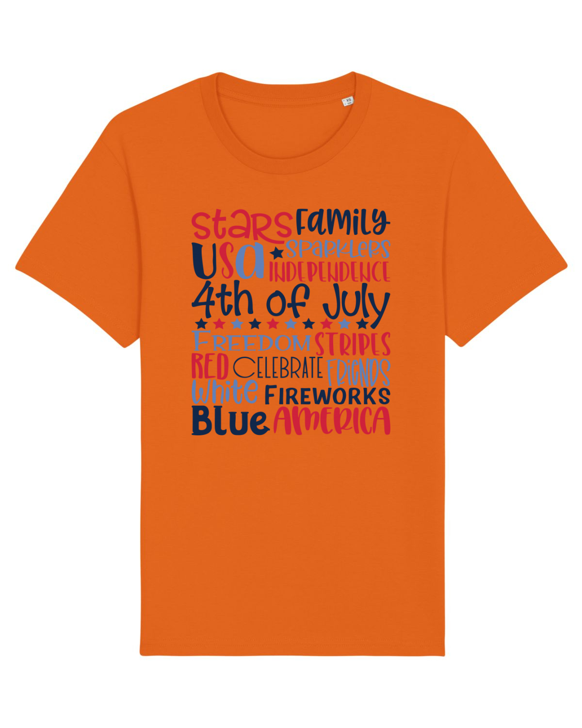 Tricou mânecă scurtă Unisex Rocker Bright Orange