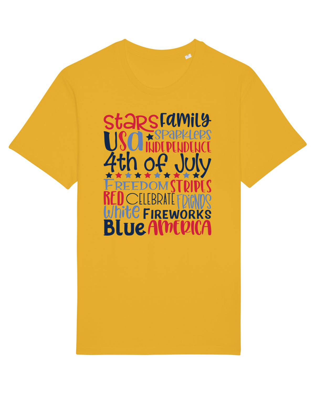 Tricou mânecă scurtă Unisex Rocker Spectra Yellow