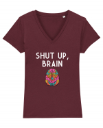 BRAIN Tricou mânecă scurtă guler V Damă Evoker