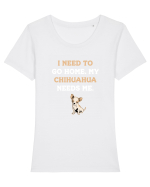 CHIHUAHUA Tricou mânecă scurtă guler larg fitted Damă Expresser