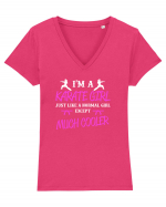 KARATE GIRL Tricou mânecă scurtă guler V Damă Evoker