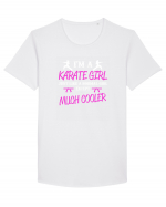 KARATE GIRL Tricou mânecă scurtă guler larg Bărbat Skater