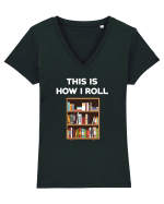 LIBRARIAN Tricou mânecă scurtă guler V Damă Evoker