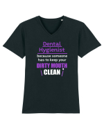 DENTAL HYGIENIST Tricou mânecă scurtă guler V Bărbat Presenter