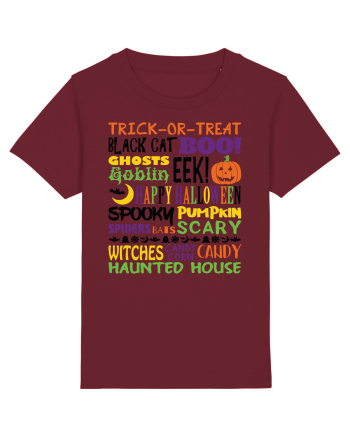 Happy Halloween Burgundy