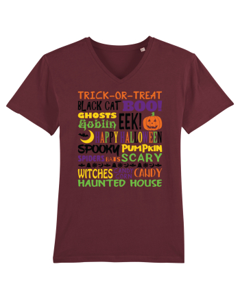 Happy Halloween Burgundy