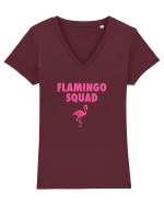 FLAMINGO Tricou mânecă scurtă guler V Damă Evoker