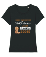 RIDING BOOTS Tricou mânecă scurtă guler larg fitted Damă Expresser