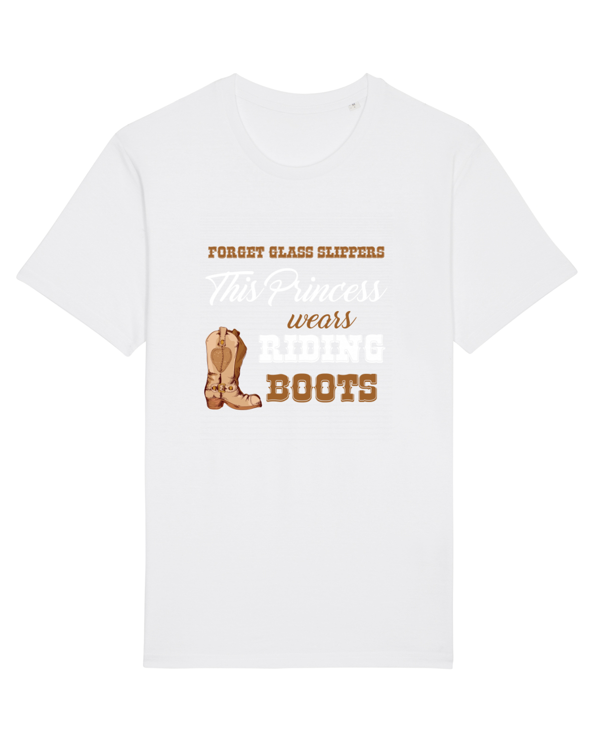 Tricou mânecă scurtă Unisex Rocker White