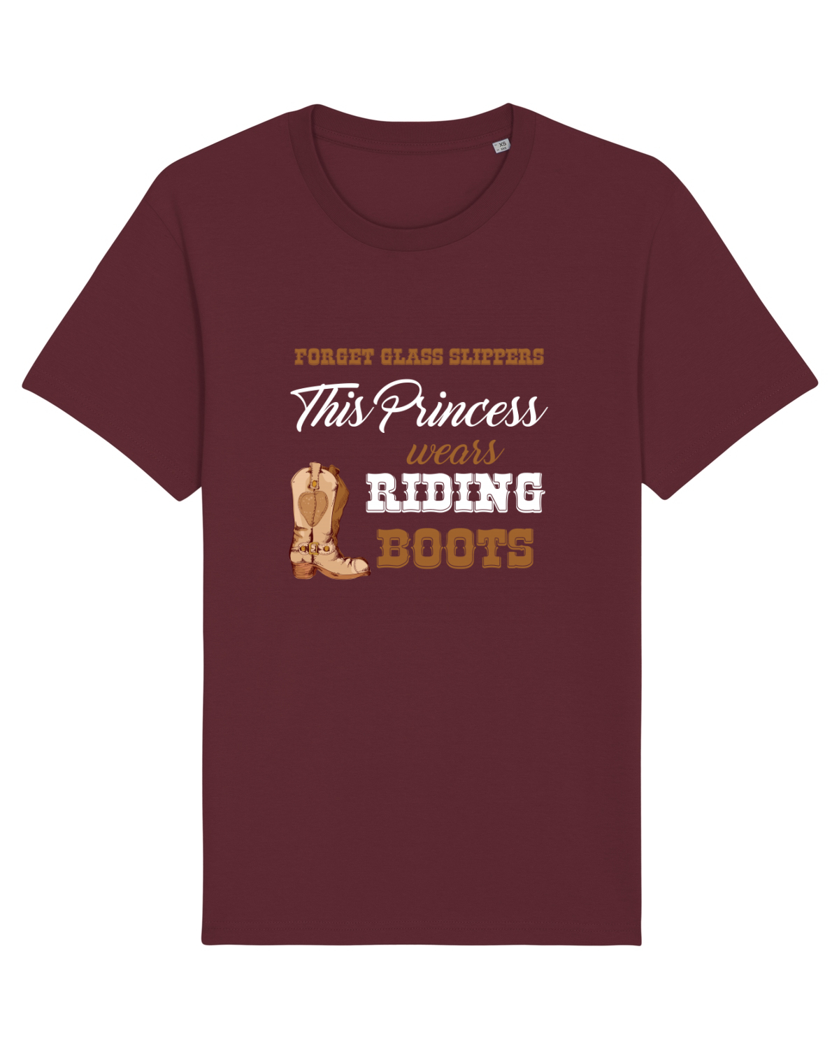 Tricou mânecă scurtă Unisex Rocker Burgundy