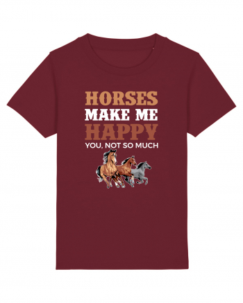 HORSES Burgundy