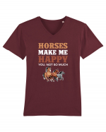 HORSES Tricou mânecă scurtă guler V Bărbat Presenter