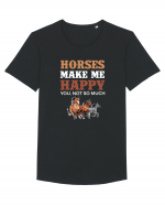 HORSES Tricou mânecă scurtă guler larg Bărbat Skater