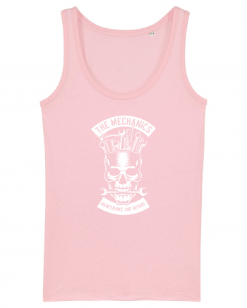 Skull Mechanics White Cotton Pink