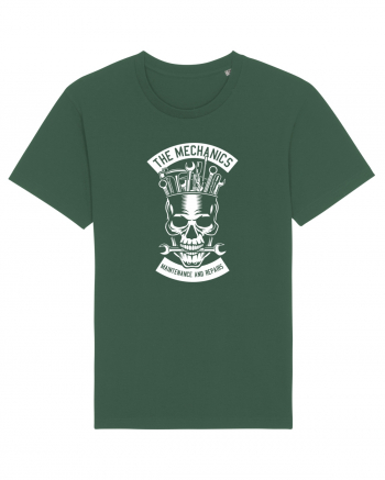 Skull Mechanics White Bottle Green