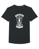 Skull Mechanics White Tricou mânecă scurtă guler larg Bărbat Skater