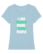 ANIME Tricou mânecă scurtă guler larg fitted Damă Expresser
