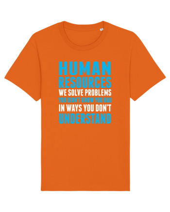 HUMAN RESOURCES Bright Orange