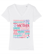 Mother's Day Tricou mânecă scurtă guler V Damă Evoker