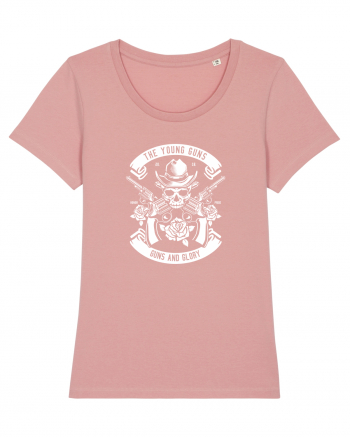 Guns and Glory Skull White Canyon Pink