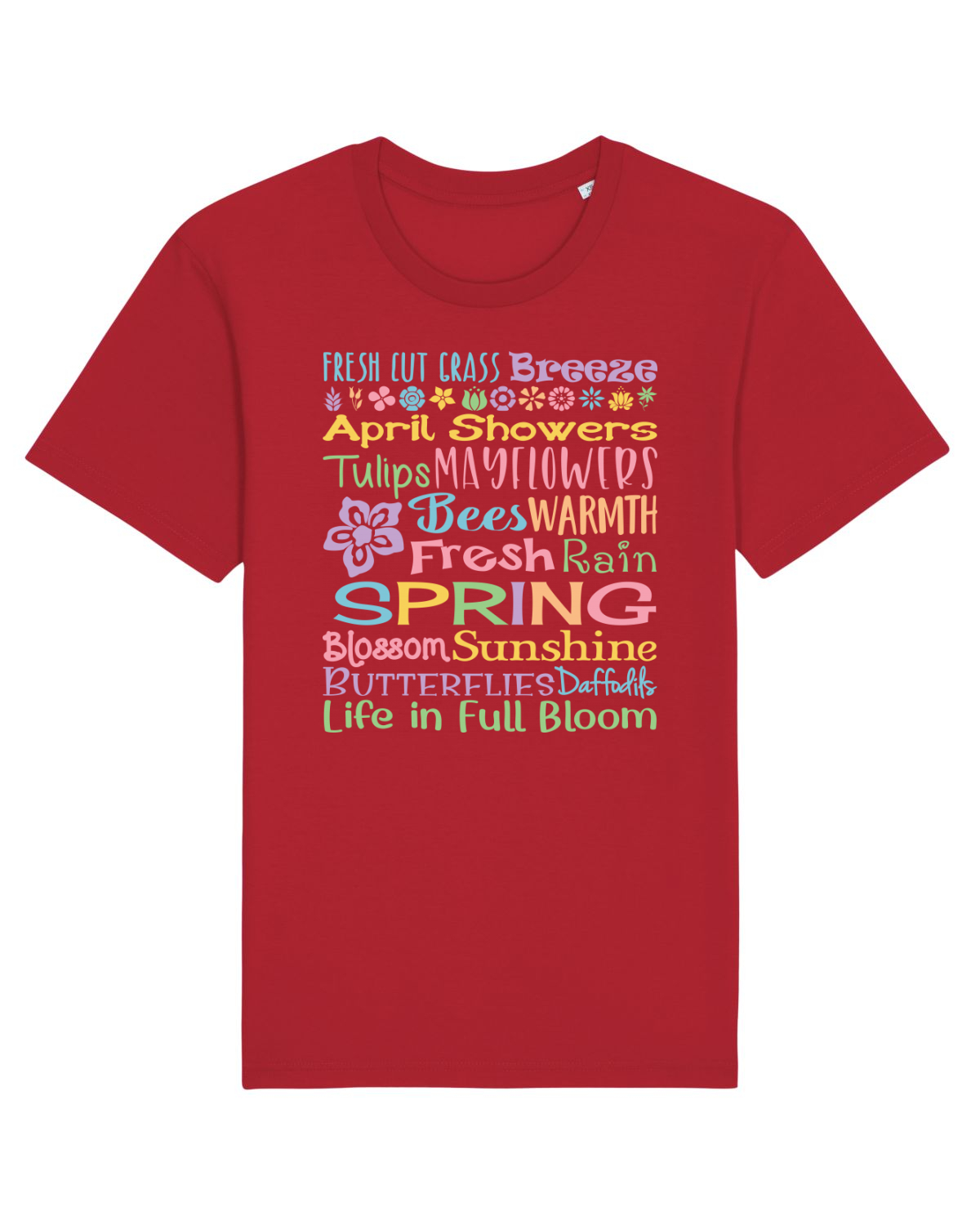 Tricou mânecă scurtă Unisex Rocker Red