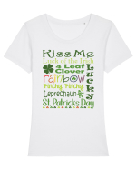 St Patrick's Day Tricou mânecă scurtă guler larg fitted Damă Expresser