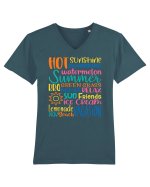 Summer - Vara Tricou mânecă scurtă guler V Bărbat Presenter