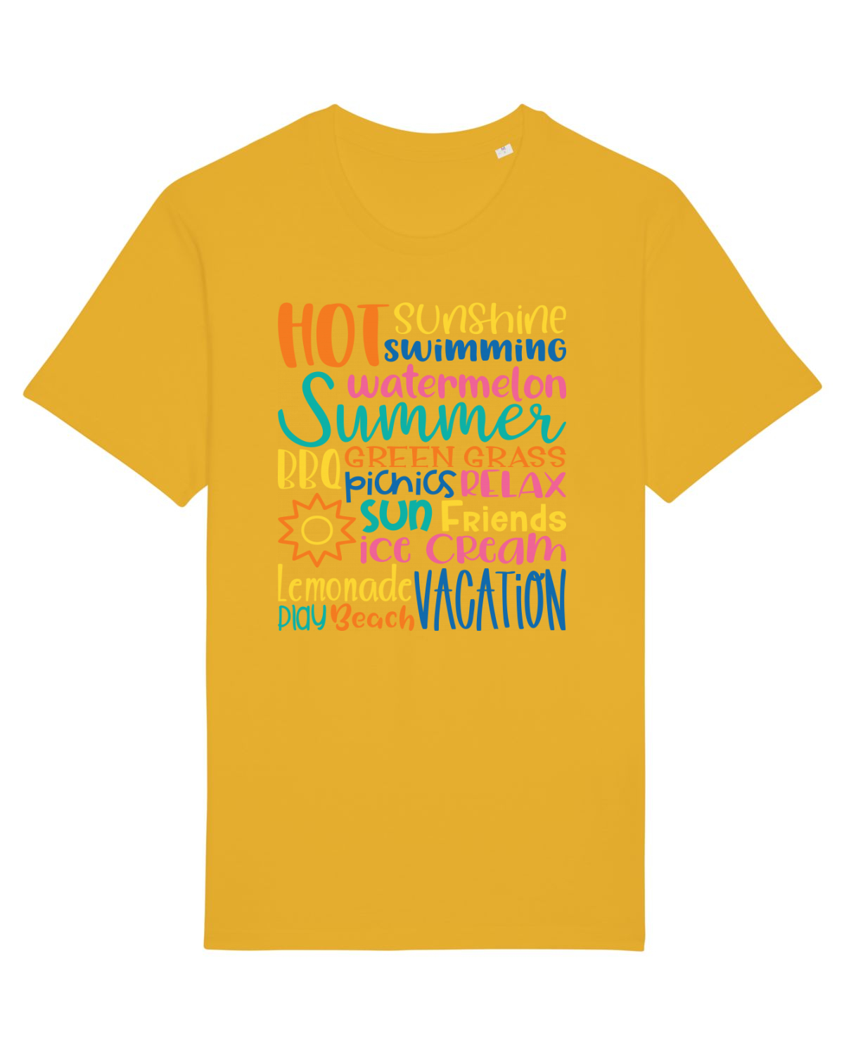 Tricou mânecă scurtă Unisex Rocker Spectra Yellow