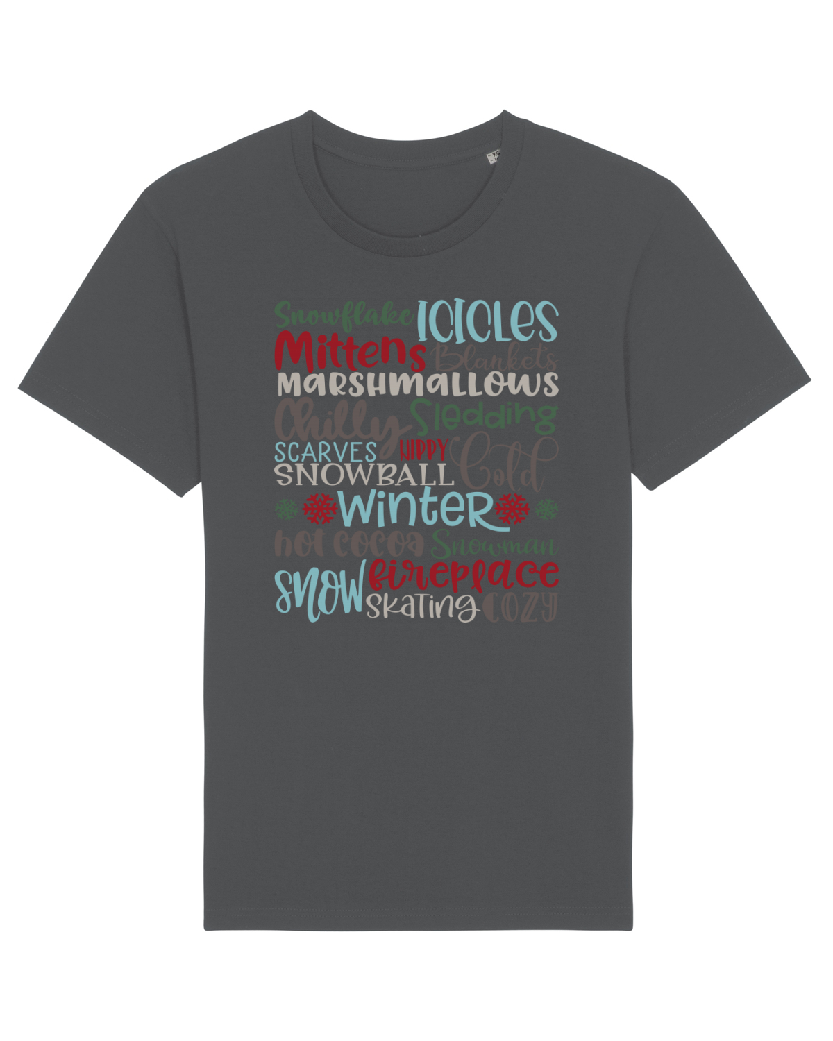 Tricou mânecă scurtă Unisex Rocker Anthracite