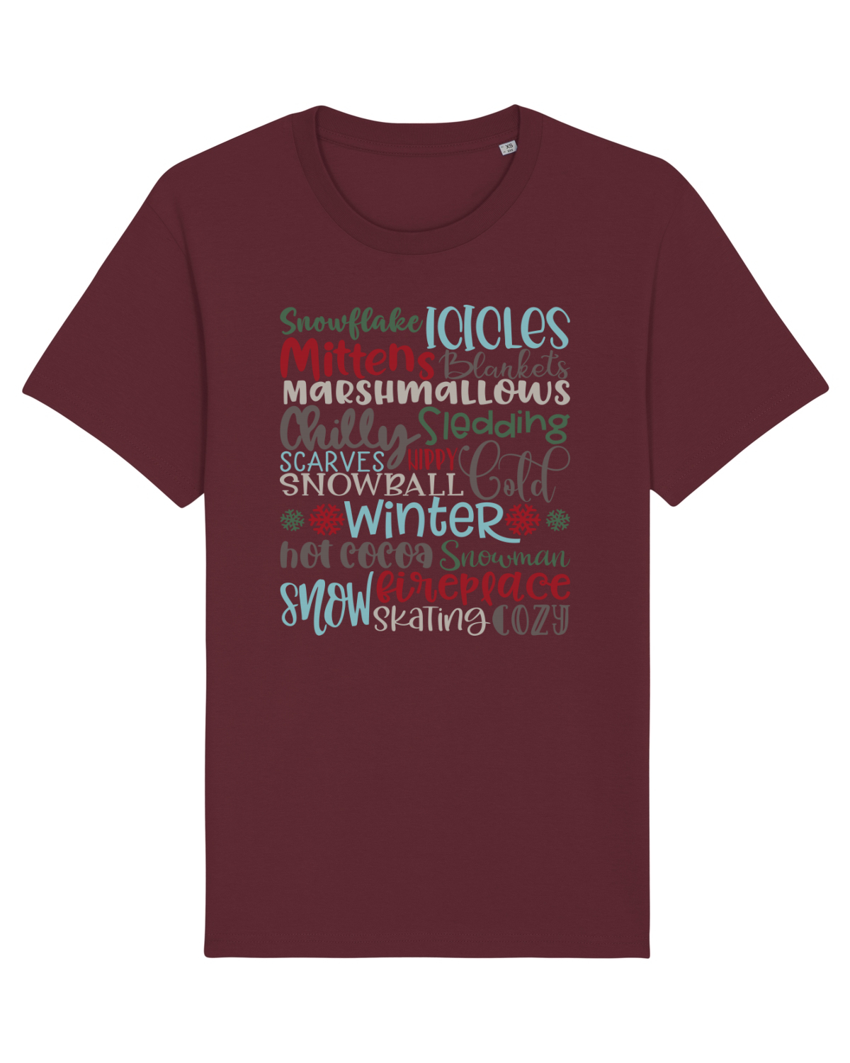 Tricou mânecă scurtă Unisex Rocker Burgundy